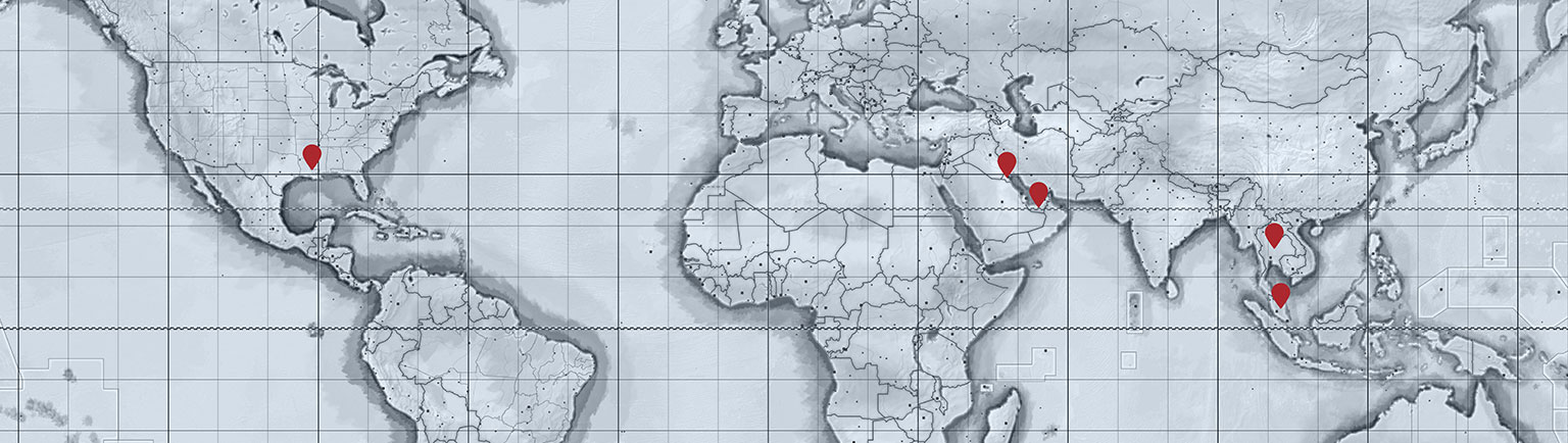 thru tubing systems location map